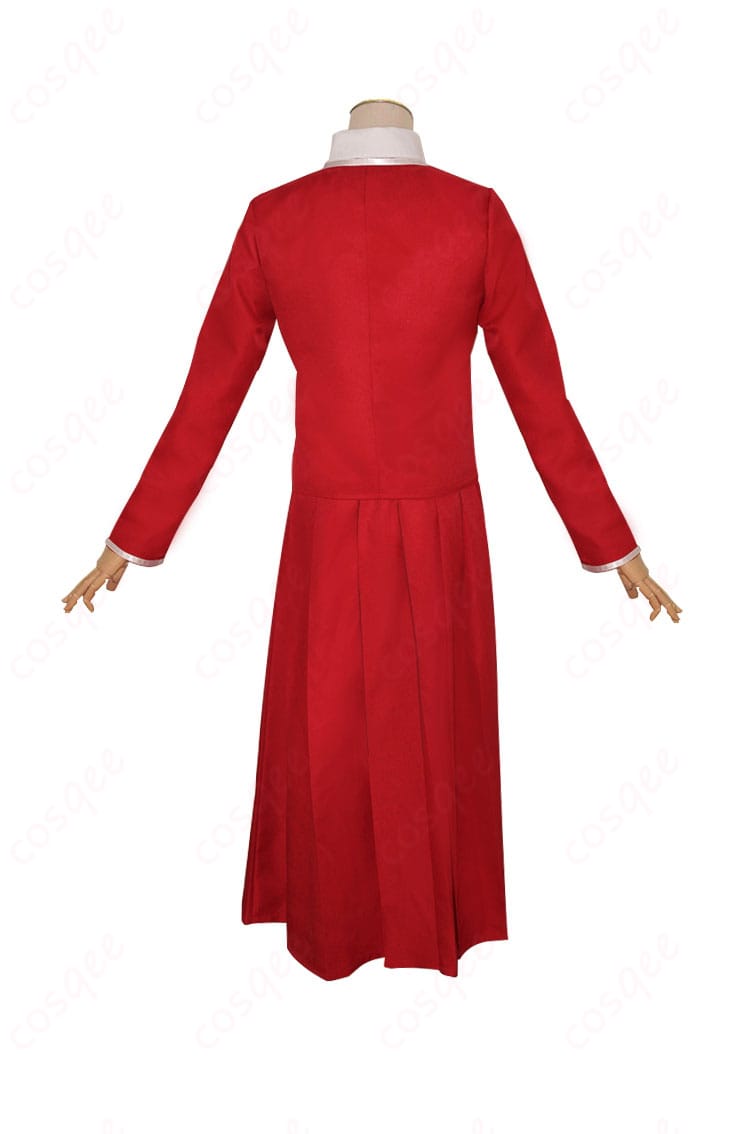 化野乙 コスプレ衣装の背面画像。コートの後ろ部分と全体のデザインがしっかりと見える画像です。