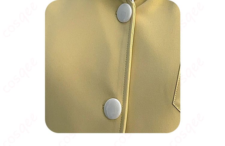 制服衣領の装飾部分の詳細、丁寧な仕上がり