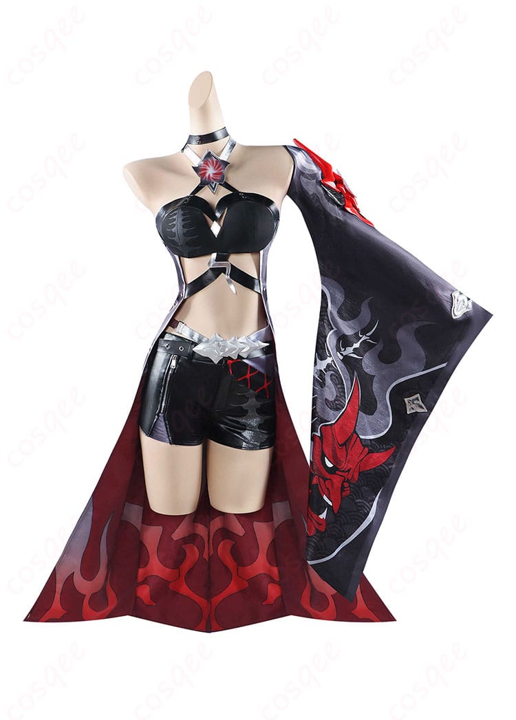 崩壊:スターレイル 黄泉 コスプレ衣装 戦闘服のサイズと寸法の対応図。自分にぴったりのサイズを選べます。