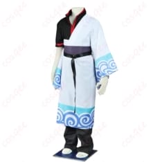 銀魂 坂田銀時 子供用コスプレ衣装 和装モダンで写真映えする着こなし - 2枚目の画像（サムネイル）