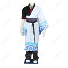 銀魂 坂田銀時 子供用コスプレ衣装 和装モダンで写真映えする着こなし - 1枚目の画像（サムネイル）