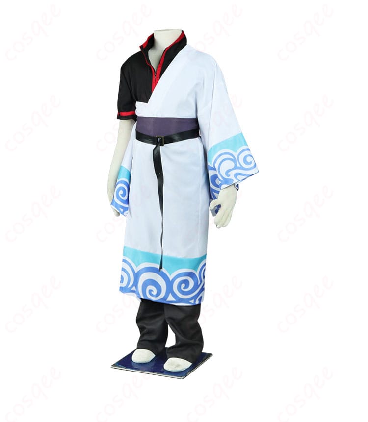 坂田銀時 コスプレ衣装 側面画像(子供用コスプレ衣装)
