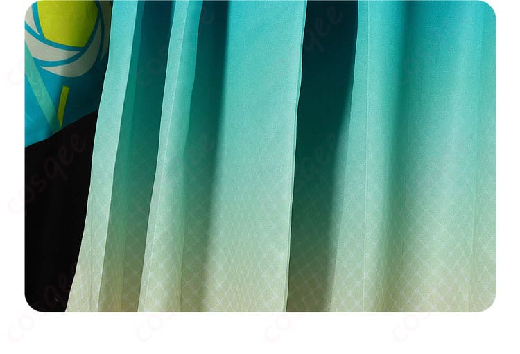 紫之創コスプレ衣装のスカートの裾部分のディテール