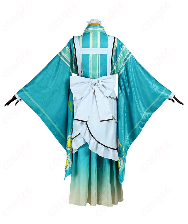 紫之創コスプレ衣装の背面デザインと蝶結び