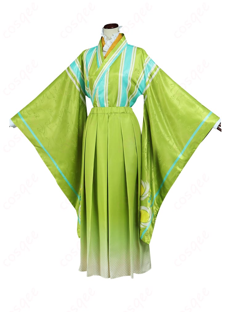 衣装の正面部分の装飾、上品なデザインが特徴です。