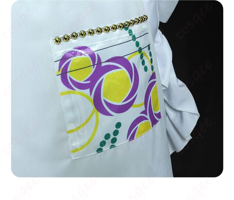 コスプレ衣装の腰部のポケット装飾、ファッション性と機能性を兼ね備えたデザイン。