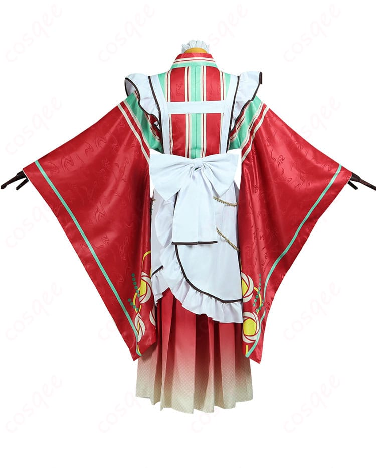 あんさんぶるスターズ!! 姫宮桃李 コスプレ衣装 背面図、背部蝶結びのディテールが特徴的な後ろ姿