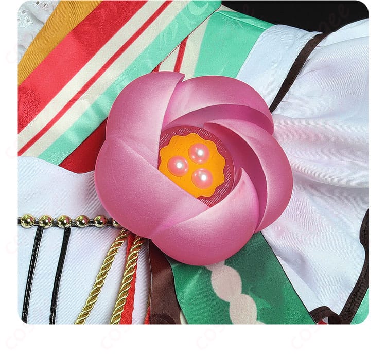 あんさんぶるスターズ!! 姫宮桃李 コスプレ衣装 胸飾花朵装飾、華やかな花柄の装飾が胸元に付いている