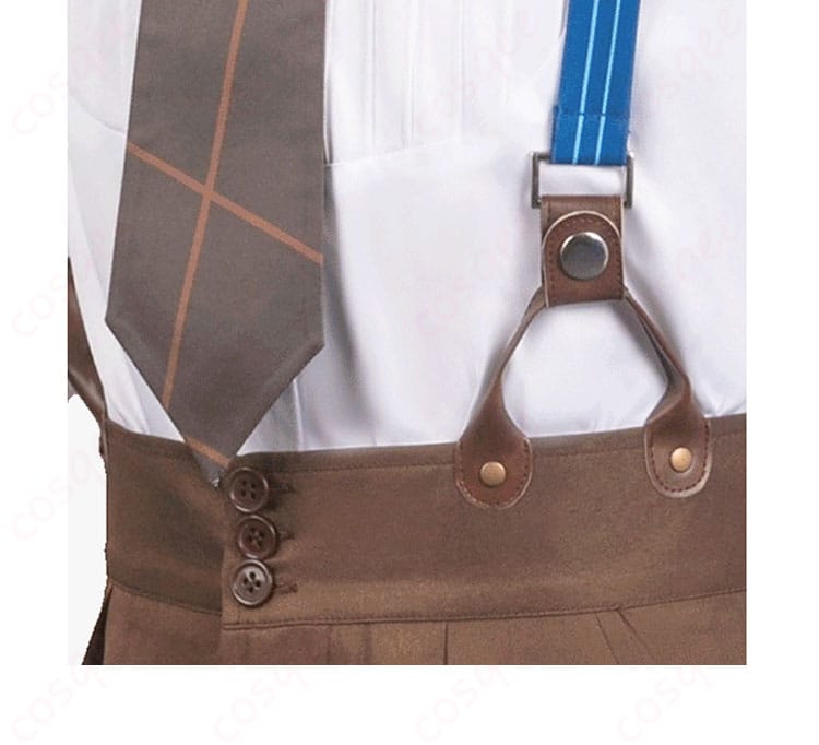 シャルルマーニュ コスプレ衣装の腰部背帯装飾の詳細。装飾が忠実に再現されています。