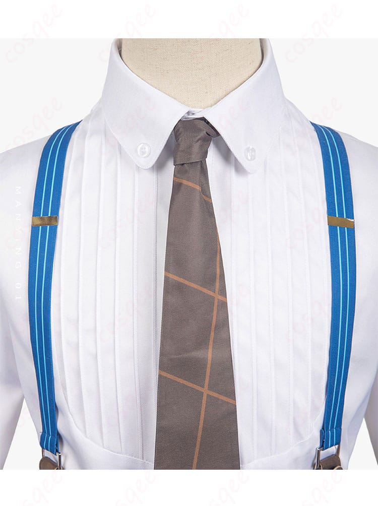 シャルルマーニュ コスプレ衣装の胸前の装飾細部。高い再現度で、キャラクターの特徴を反映しています。