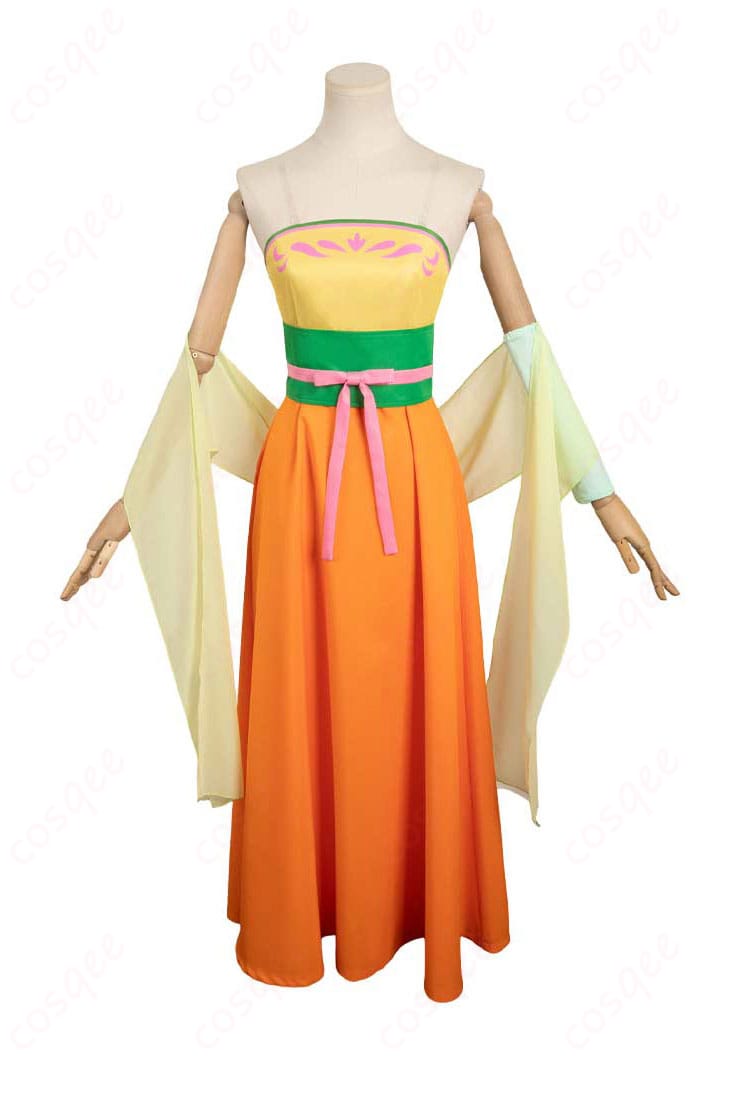 薬屋のひとりごと 猫猫(マオマオ)コスプレ衣装の正面画像。華やかな宴会衣装で、細部のデザインが際立っています。