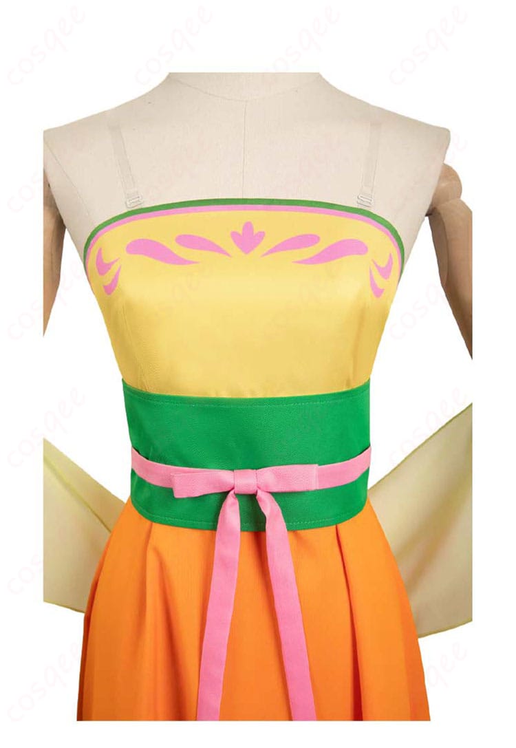 薬屋のひとりごと 猫猫(マオマオ)コスプレ衣装の装飾部分の詳細画像。エレガントな刺繍や装飾が完璧に再現されています。