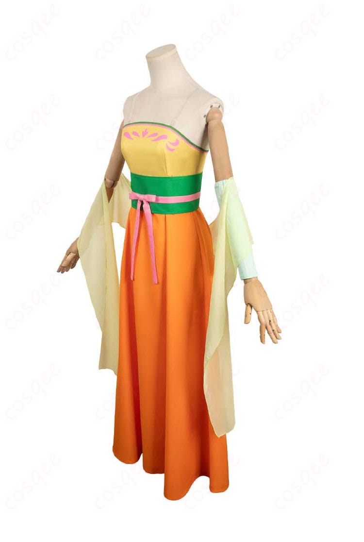 薬屋のひとりごと 猫猫(マオマオ)コスプレ衣装の側面画像。流れるようなラインと美しいシルエットが魅力です。