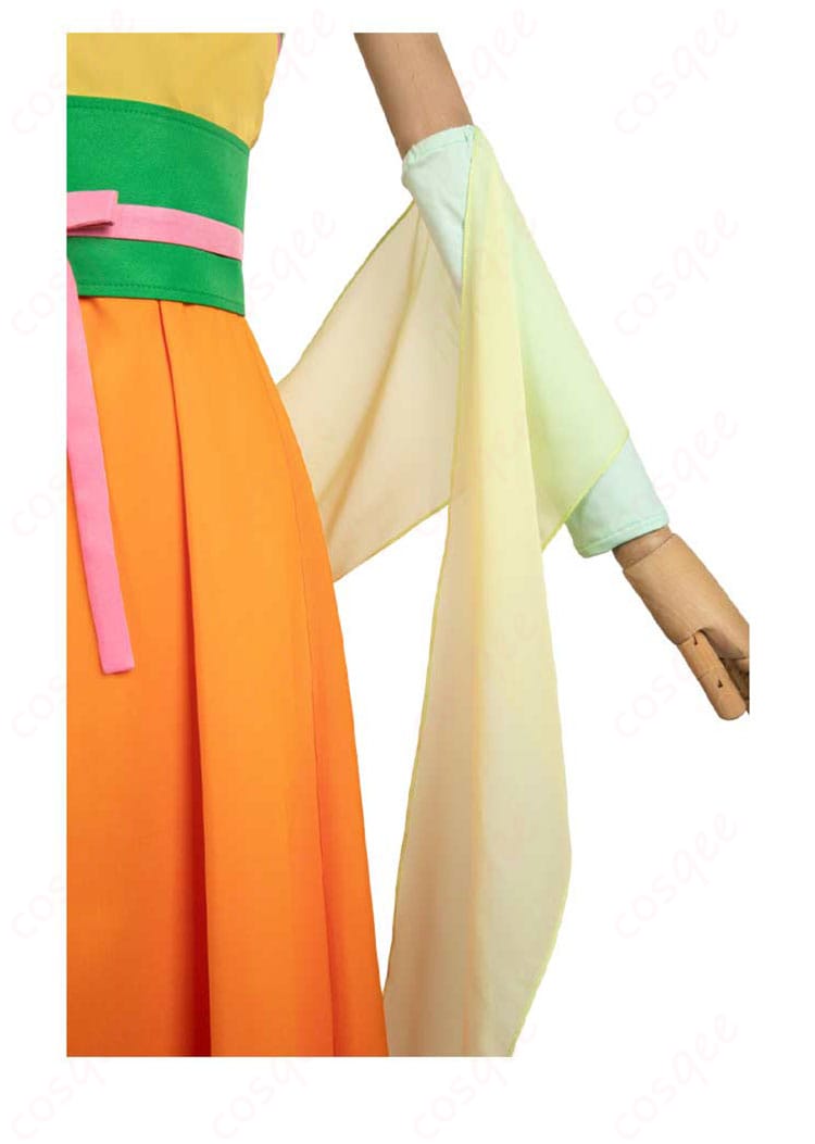 薬屋のひとりごと 猫猫(マオマオ)コスプレ衣装の衣袖部分の詳細画像。繊細なデザインが特徴です。