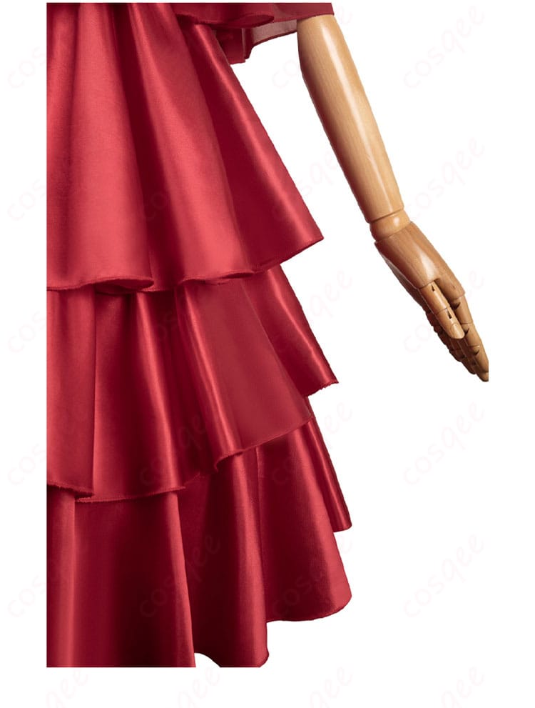 フリーレン コスプレ衣装 袖と裾の装飾細部画像