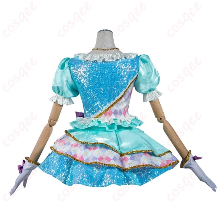 白鳥ひめの可憐さを纏うパステルトップスターコーデ ドレス｜花柄刺繍と星飾りで写真映え抜群 - 3枚目の画像