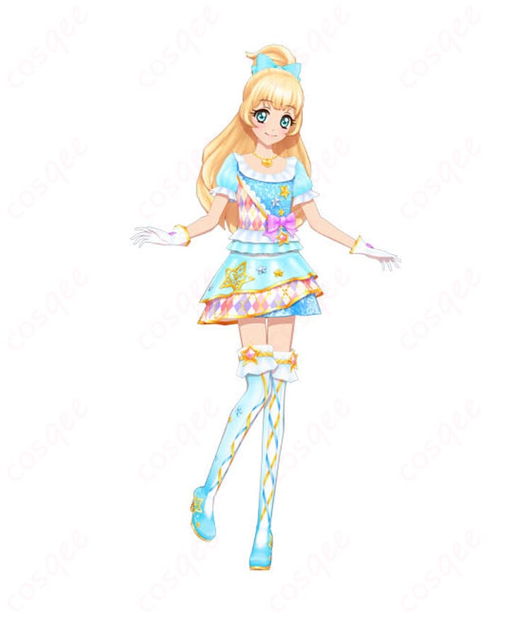 アイカツスターズ!白鳥ひめのコスプレ衣装。キャラクターの衣装を忠実に再現したデザインです。