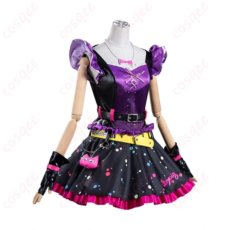 アイカツ！ 星宮いちご スイートデビル風コスプレ衣装 小悪魔かわいく決まるトータルセット - 2枚目の画像