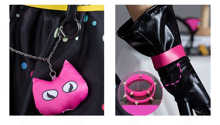 星宮いちご コスプレ衣装 腕飾り、手袋、腰の装飾詳細