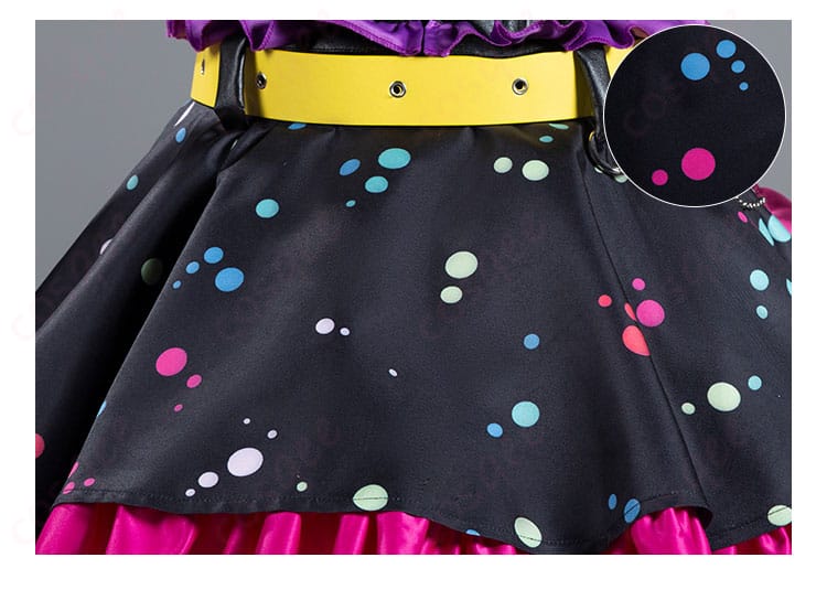 アイカツオンパレード! 星宮いちご スイートデビル コスプレ衣装 スカートの装飾詳細