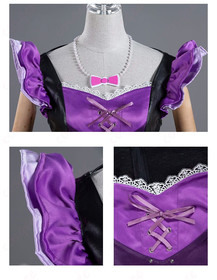 星宮いちご コスプレ衣装 肩袖と胸前装飾の詳細