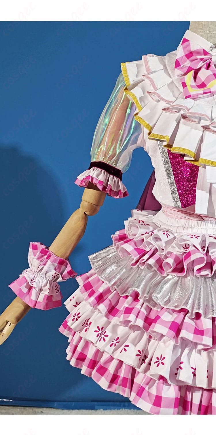 プリパラ 北条そふぃ コスプレ衣装の装飾ディテール。花柄刺繍やアクセサリーが精巧に施されています。