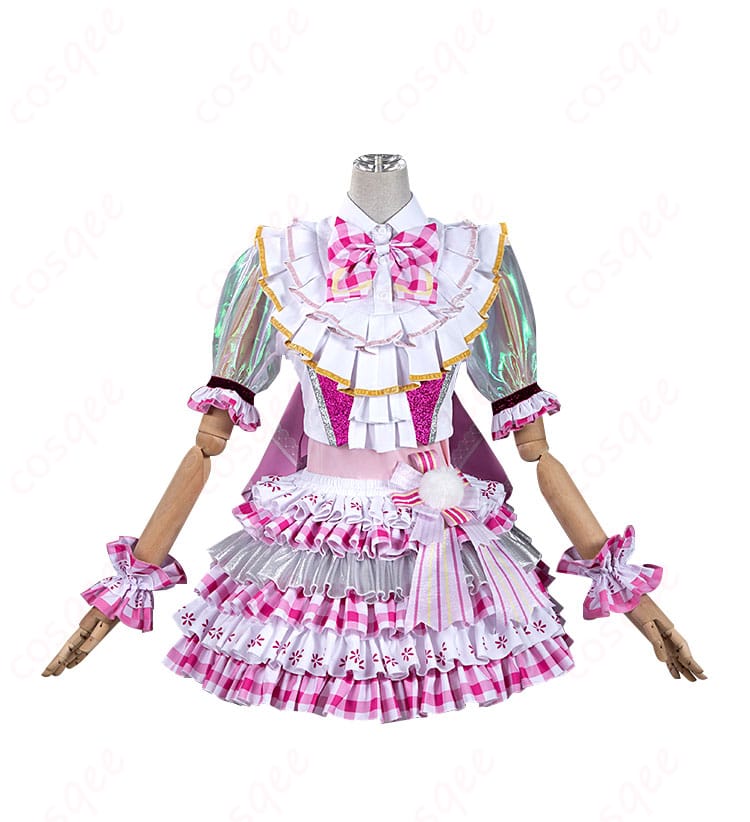 プリパラ 北条そふぃ コスプレ衣装の正面写真。忠実再現されたアイドル衣装の魅力が伝わります。