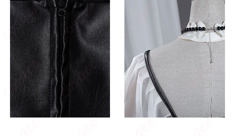 コスプレ衣装の衣チェーンディテール。上品でエレガントな仕上がり。