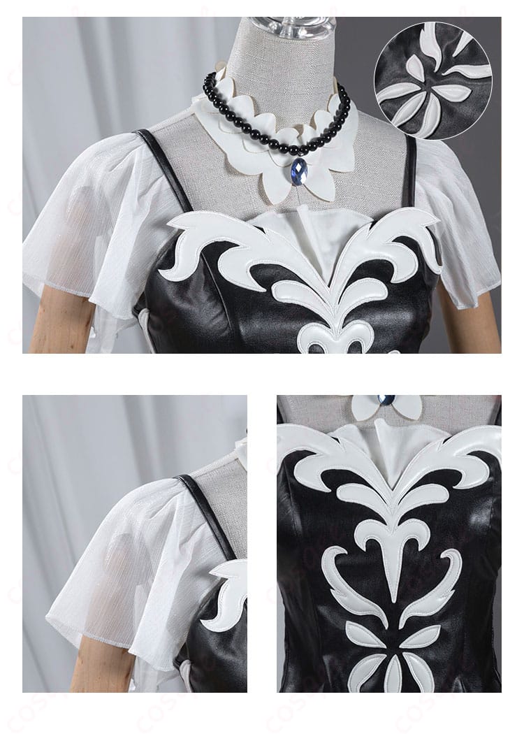 北条そふぃの衣装の装飾ディテール。華やかな刺繍や装飾が魅力。