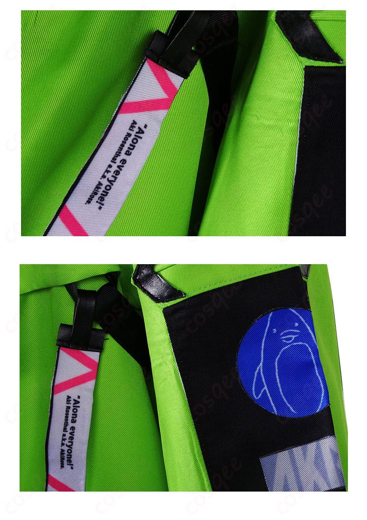 アキ・ローゼンタール コスプレ衣装、肩袖装飾ディテール、ゲーミング私服