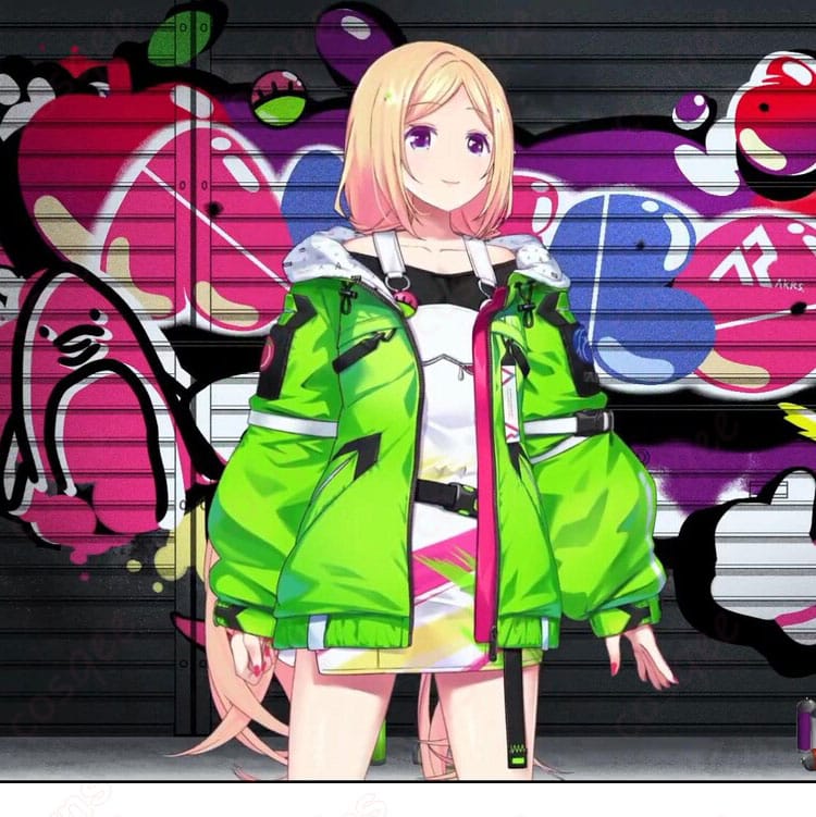 アキ・ローゼンタールのコスプレ衣装、ホロライブのキャラクターイメージ