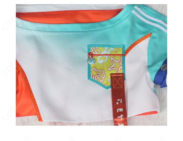 上衣部分の装飾ディテール画像。こだわりのデザインが特徴的です。