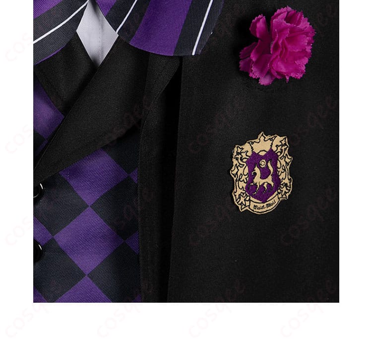 グレゴリー・バイオレット コスプレ衣装の前胸装飾細部画像。