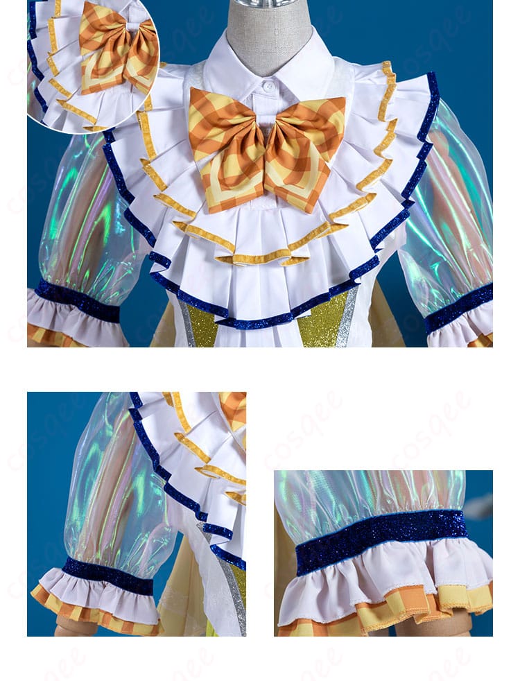 南みれぃ コスプレ衣装 衣領と衣袖の装飾部分の細かいデザインが見える。