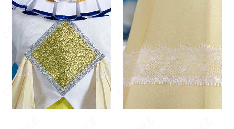 南みれぃ コスプレ衣装 背中の装飾部分の細かいデザインが見える。