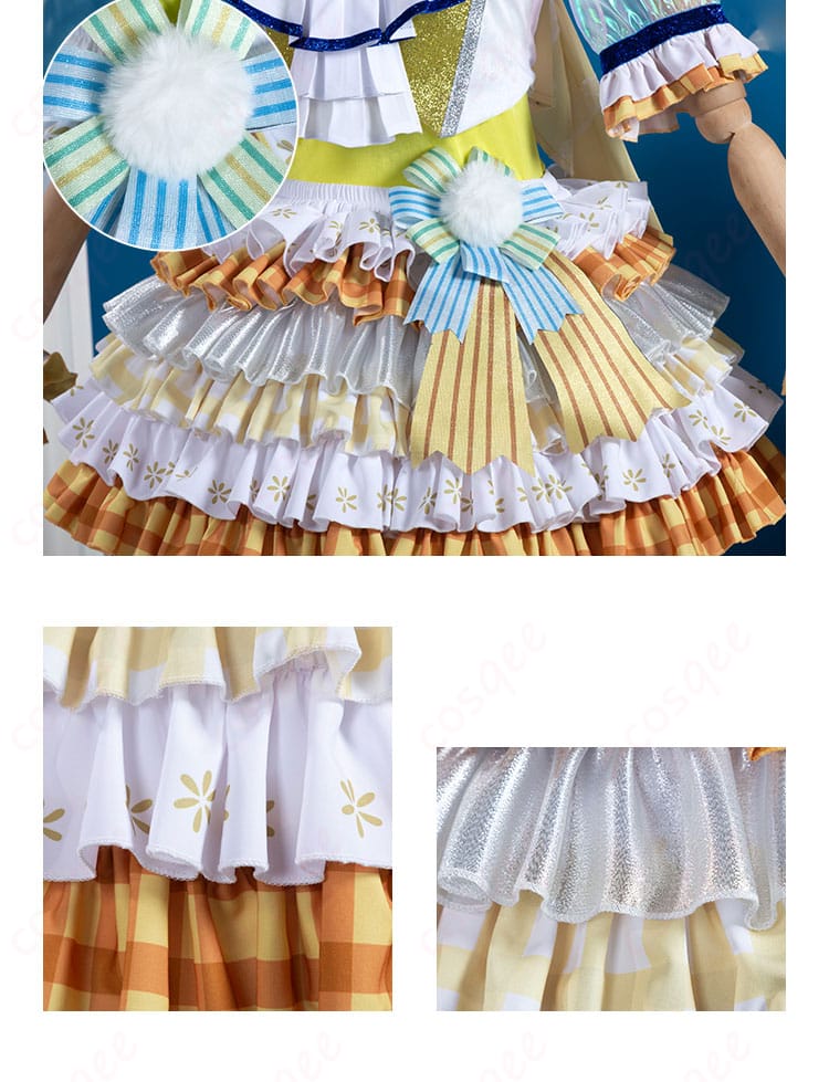 南みれぃ コスプレ衣装 腰部分とスカートの飾りのディテールが詳細に描写されている。