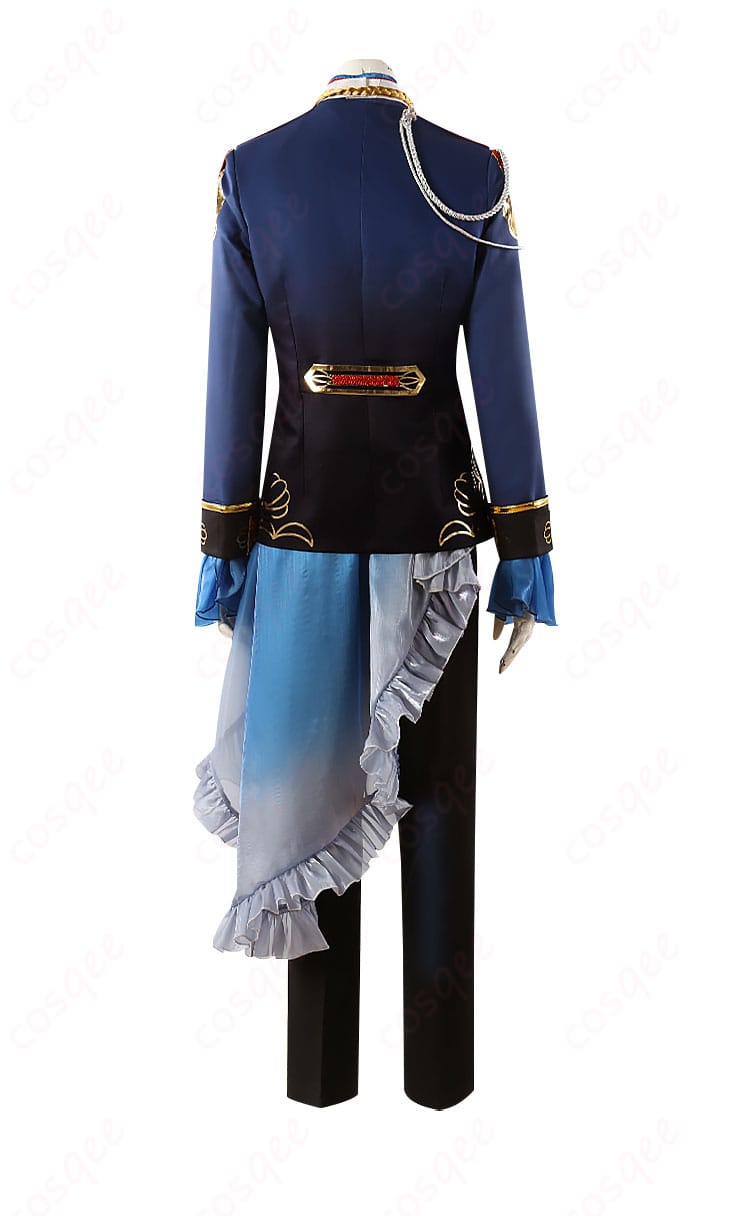 あんさんぶるスターズ!! コスプレ衣装の背面画像。大神晃牙・羽風薫・朔間零のUNDEADアルバム『TRIP』衣装、背面のディテールも完璧に再現。