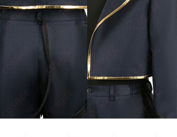 御影玲王 悪魔 コスプレ衣装 パンツ背面 衣襟ディテール