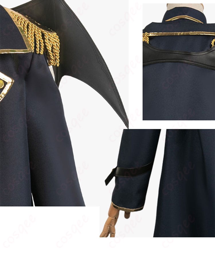 ブルーロック 凪誠士郎 悪魔 コスプレ衣装の肩袖と背面羽翼装飾のアップ画像。特徴的な羽根のデザインが目を引く。