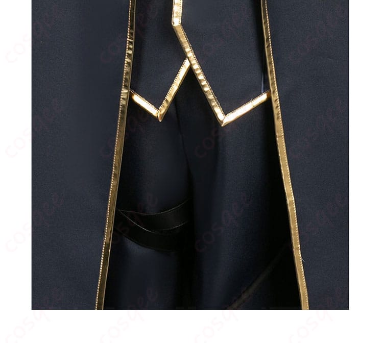 ブルーロック 凪誠士郎 コスプレ衣装の衣襟装飾の詳細。デザインと色使いが特徴的。