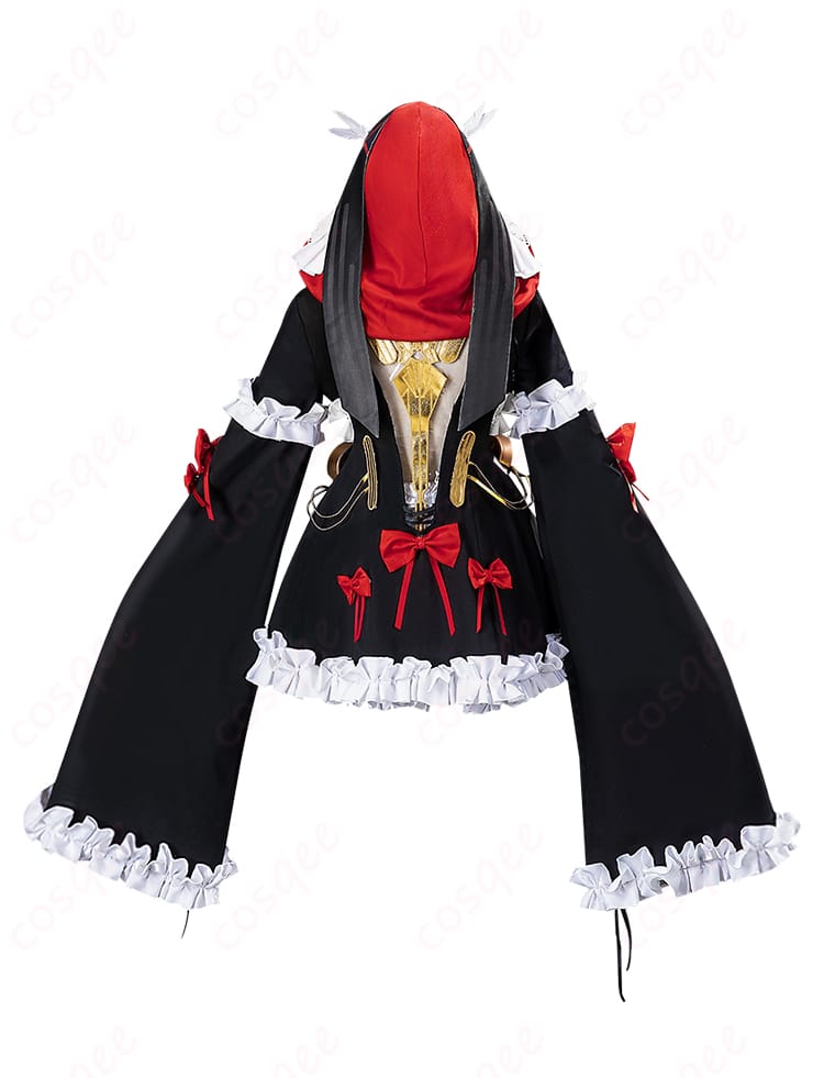 パニシング:グレイレイヴン 21号・XXI コスプレ衣装の背面画像。背中のデザインと美しいディテールに注目。