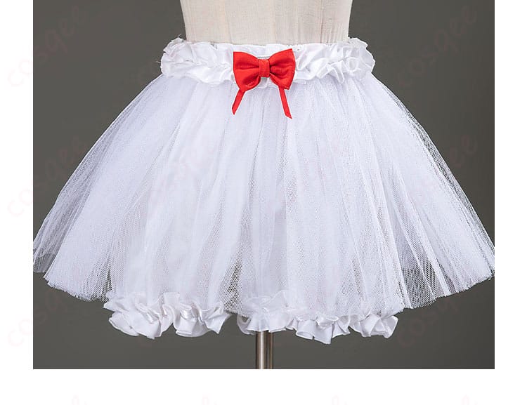 パニシング:グレイレイヴン 21号・XXI コスプレ衣装のスカート装飾のディテール。美しい仕上がりを確認!