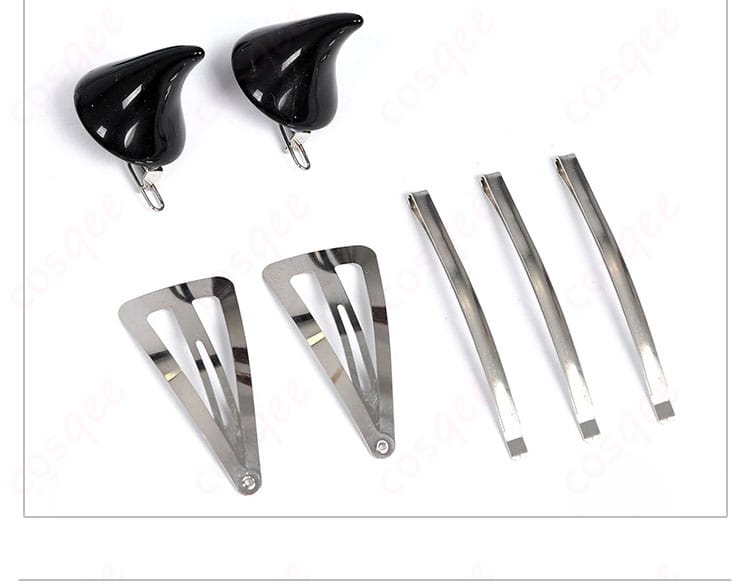 クローヴコスプレ衣装のヘッドアクセサリー装飾。細部にわたるデザインが特徴です。