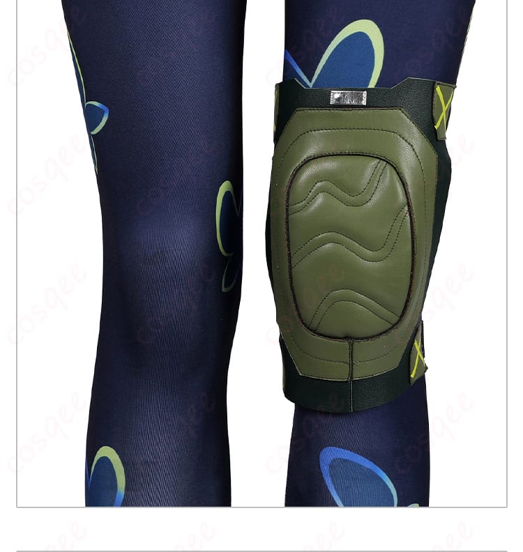 クローヴ衣装の膝当て部分の装飾。戦闘スタイルを再現しています。