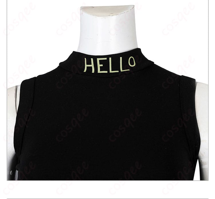 クローヴ衣装の内搭上衣の詳細。ゲームに登場するディテールを再現。