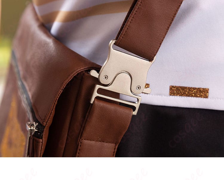 ポストマンのショルダーバッグのディテール。実用的でデザイン性も抜群。