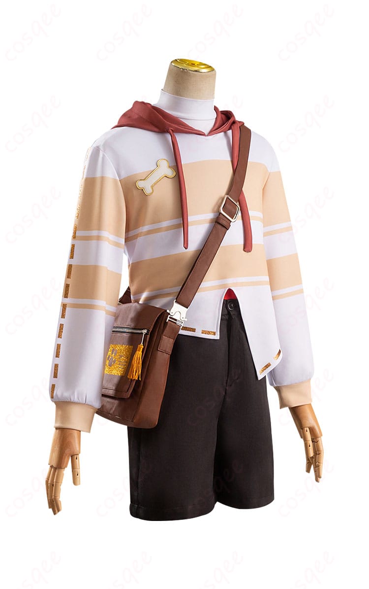 ポストマン（ビクター・グランツ）コスプレ衣装の側面。ディテールまで忠実に再現。