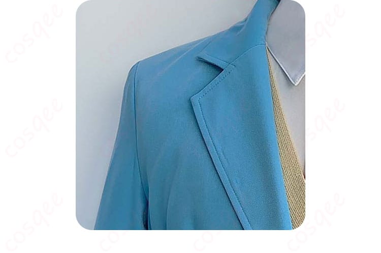 スキップとローファー 志摩聡介コスプレ衣装の衣領のディテール