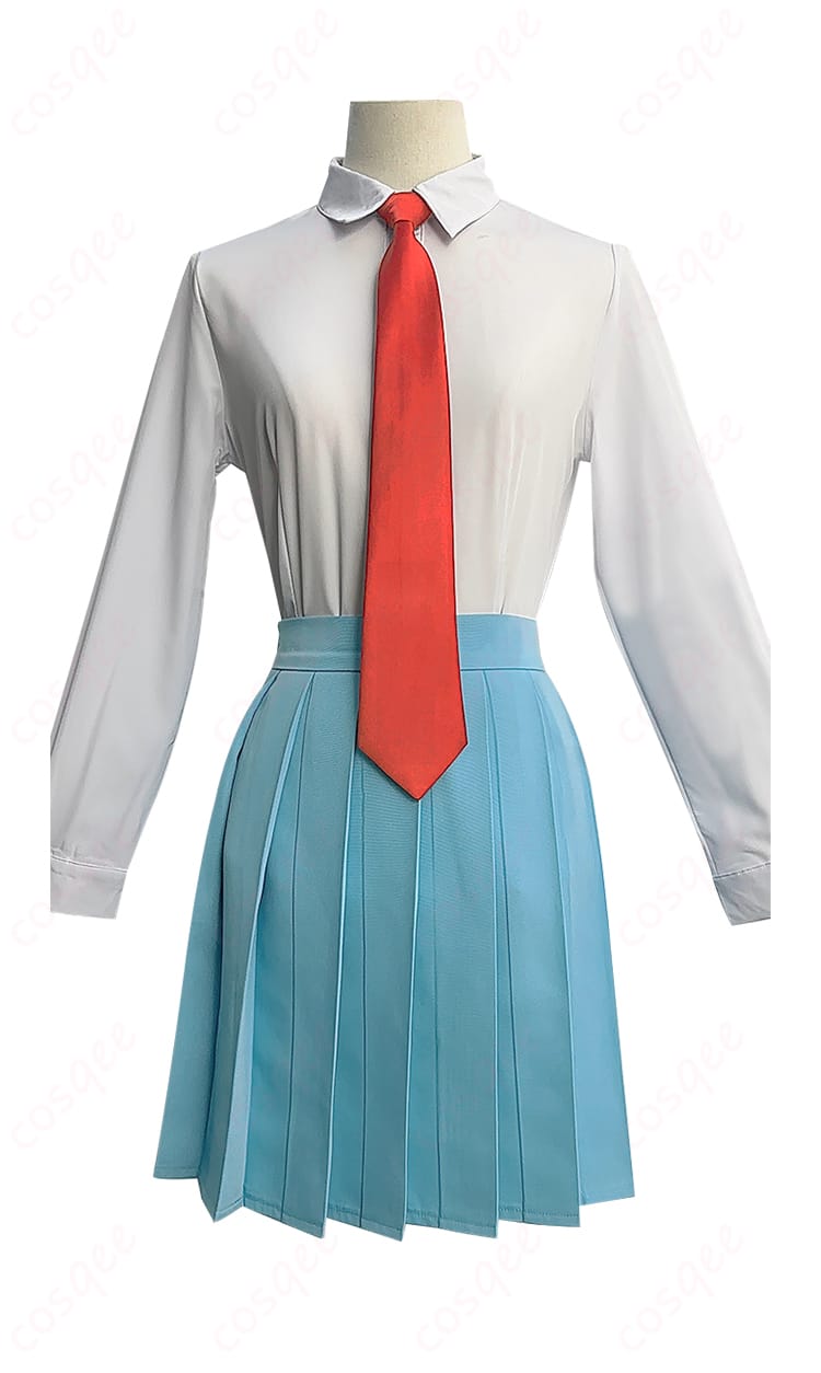 白いシャツの正面ディテール、コスプレ衣装に最適