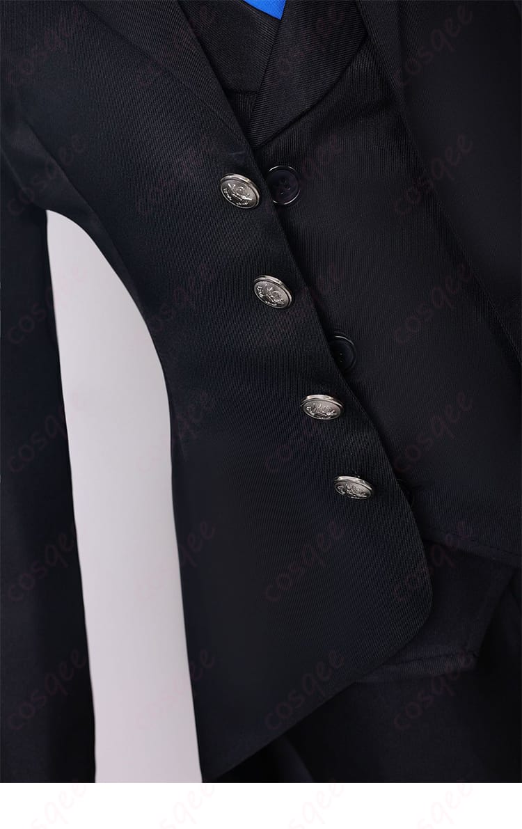 黒執事 コスプレ衣装の門襟と衣襟装飾詳細